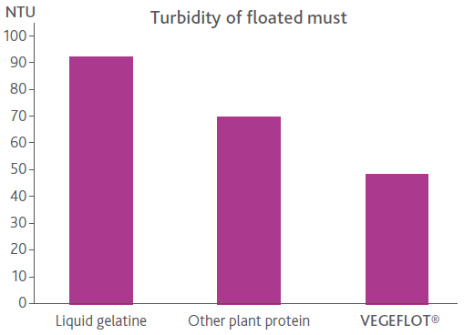 Dynamic clarification of juices by flotation